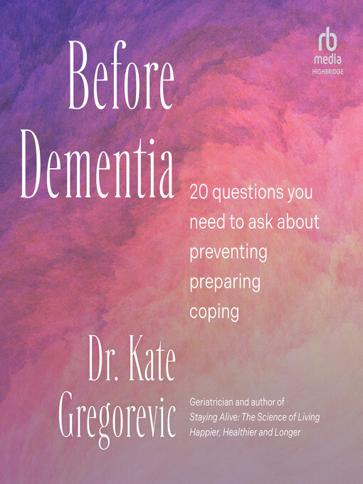 Cover image for Before Dementia